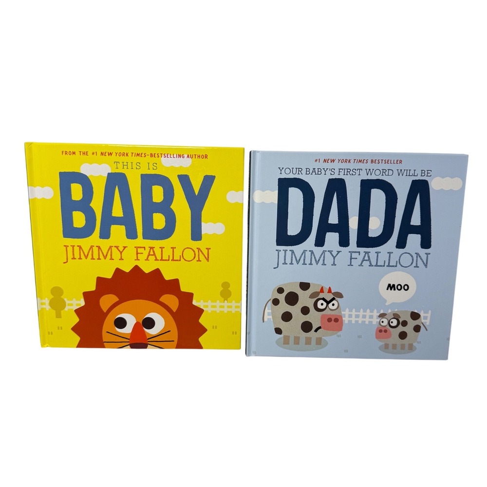 Jimmy Fallon This Is Baby & Your Baby's First Word DADA Hardcover Books Set